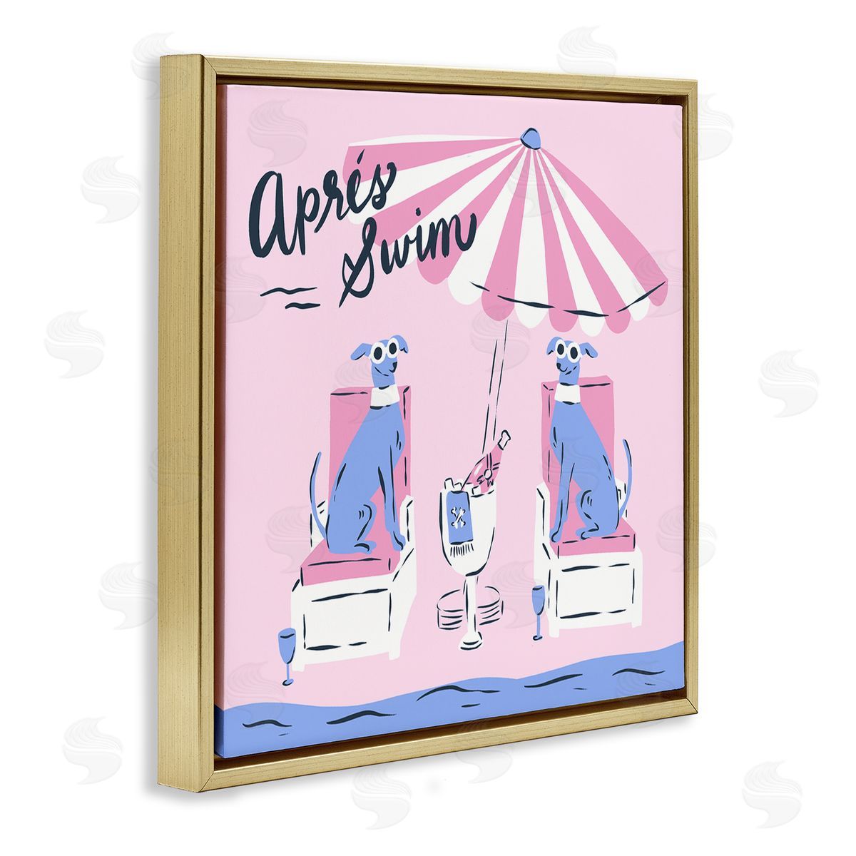 Krissy Mast Apres Swim Greyhounds Canvas Wall Art Print