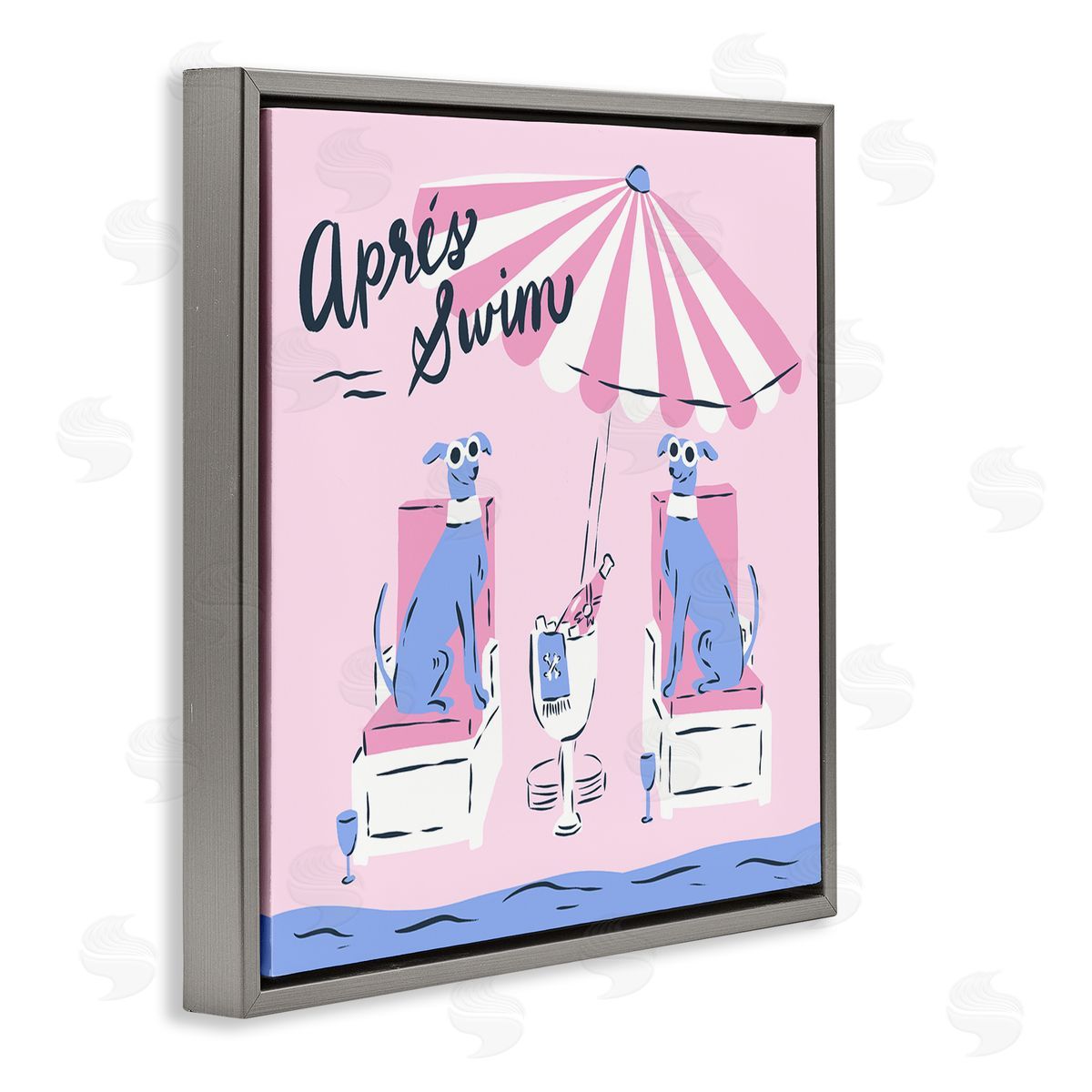 Krissy Mast Apres Swim Greyhounds Canvas Wall Art Print
