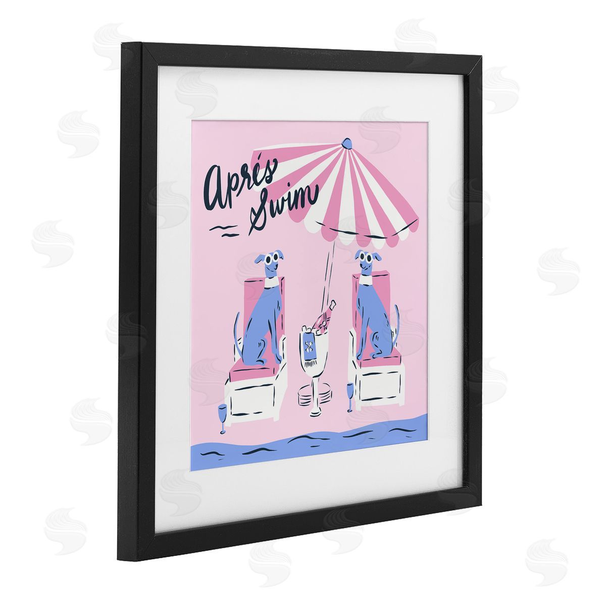 Krissy Mast Apres Swim Greyhounds Canvas Wall Art Print