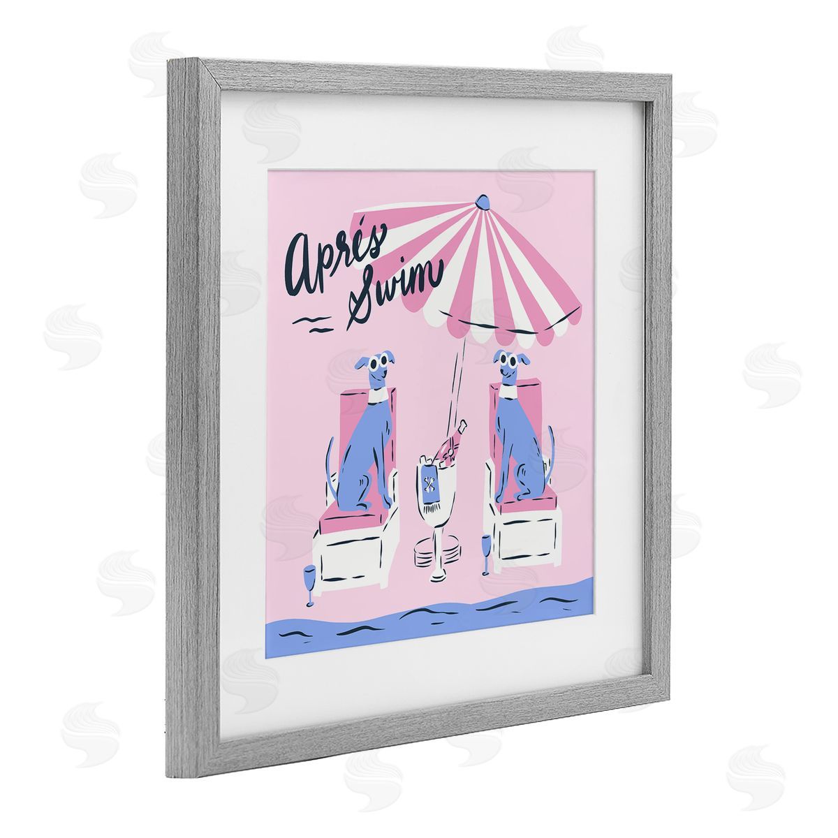 Krissy Mast Apres Swim Greyhounds Canvas Wall Art Print
