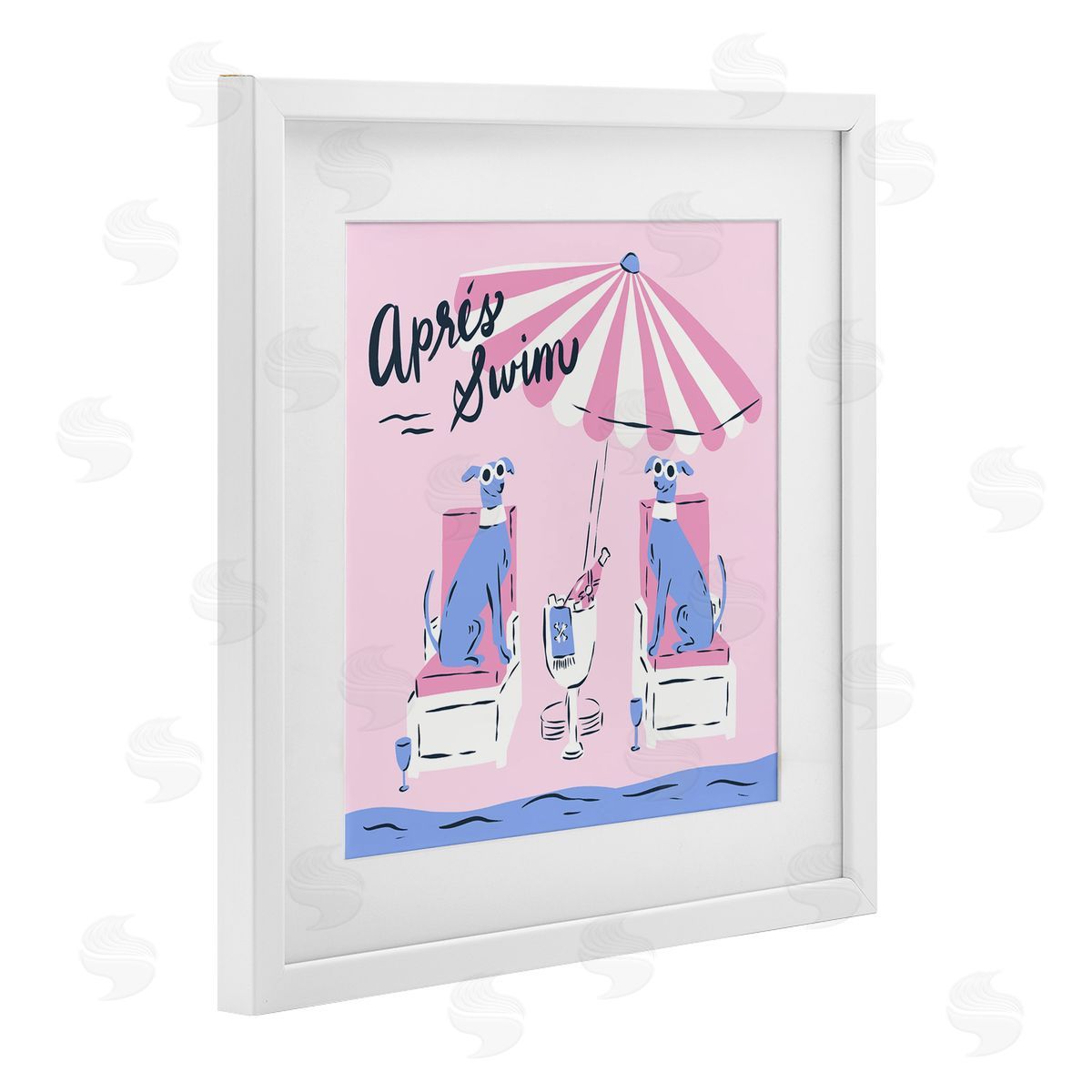 Krissy Mast Apres Swim Greyhounds Canvas Wall Art Print