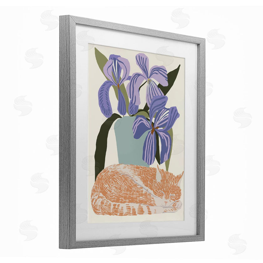 Hannah Beisang | Modern Cat & Iris Plant