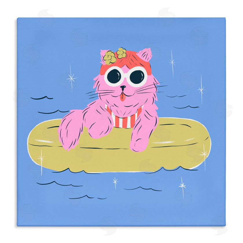 Krissy Mast | Summer Pool Float Cat