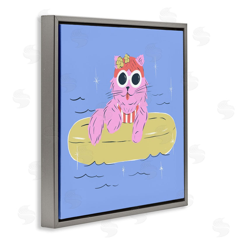 Krissy Mast | Summer Pool Float Cat