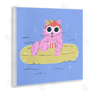 Krissy Mast | Summer Pool Float Cat