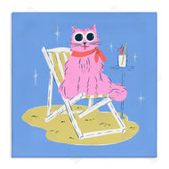 Krissy Mast | Summer Beach Chair Cat