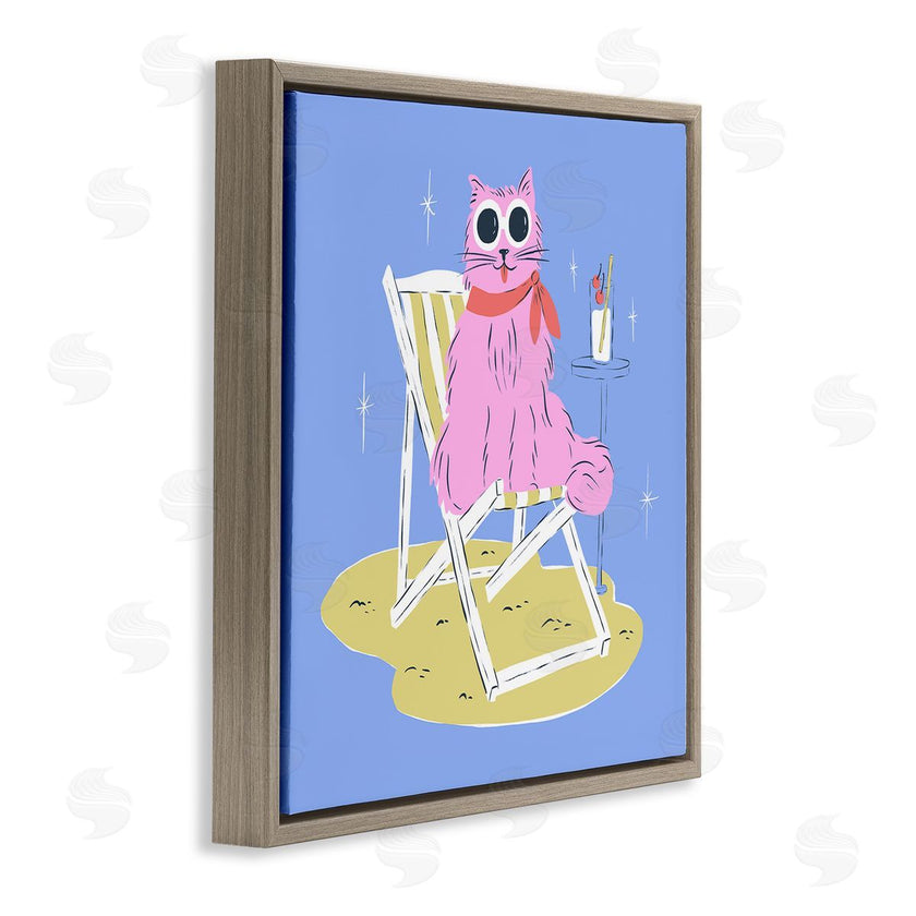 Krissy Mast | Summer Beach Chair Cat