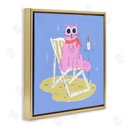 Krissy Mast | Summer Beach Chair Cat
