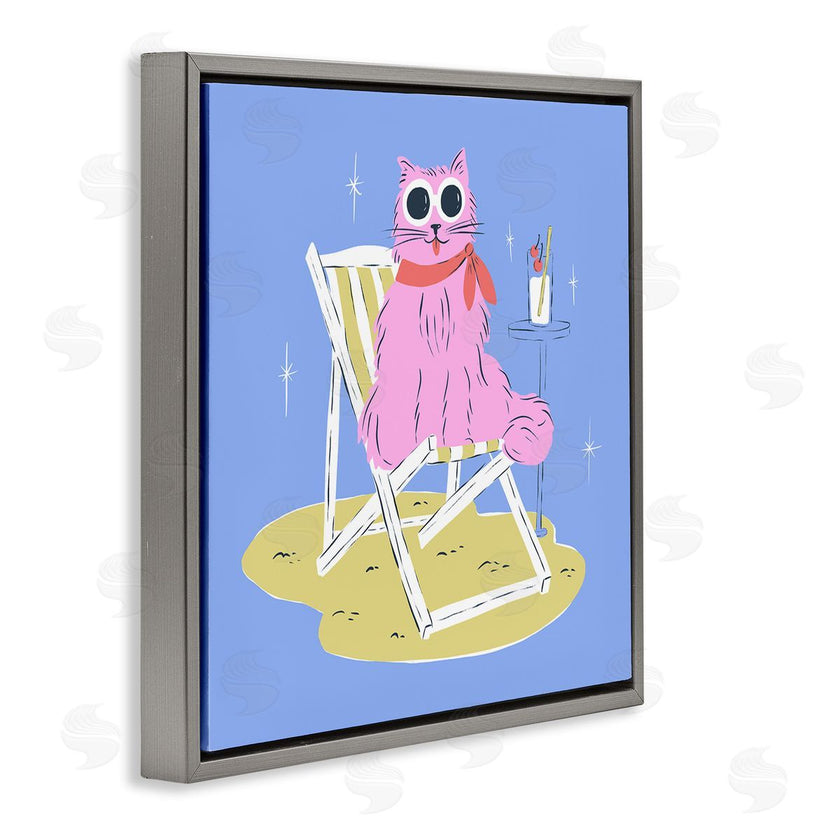 Krissy Mast | Summer Beach Chair Cat