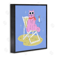 Krissy Mast | Summer Beach Chair Cat