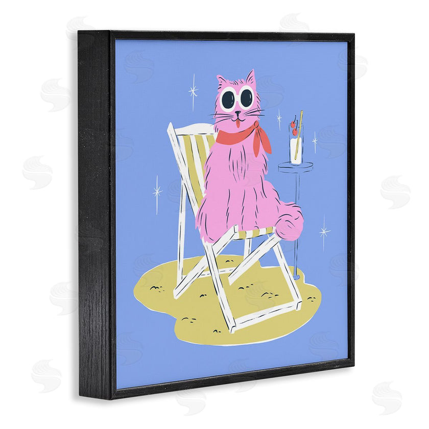 Krissy Mast | Summer Beach Chair Cat