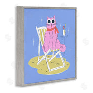 Krissy Mast | Summer Beach Chair Cat
