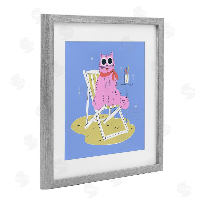 Krissy Mast | Summer Beach Chair Cat