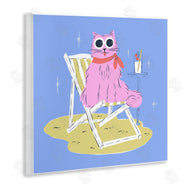 Krissy Mast | Summer Beach Chair Cat
