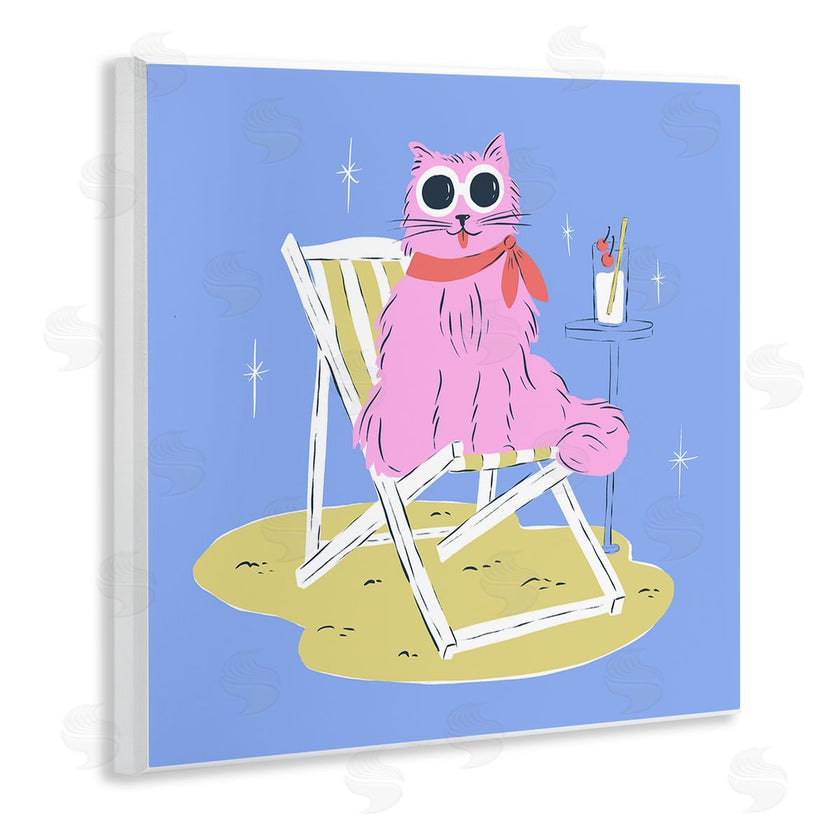 Krissy Mast | Summer Beach Chair Cat