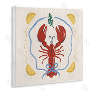Krissy Mast | Lobster & Ribbon Illustration