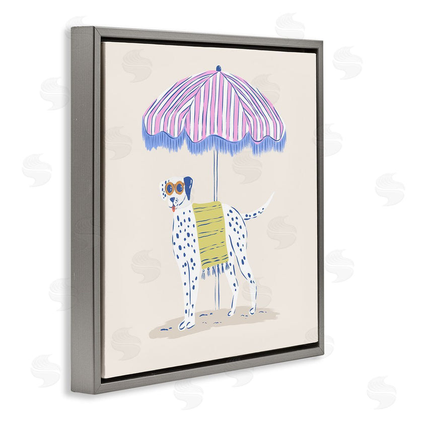 Krissy Mast | Pastel Beach Umbrella Dalmatian