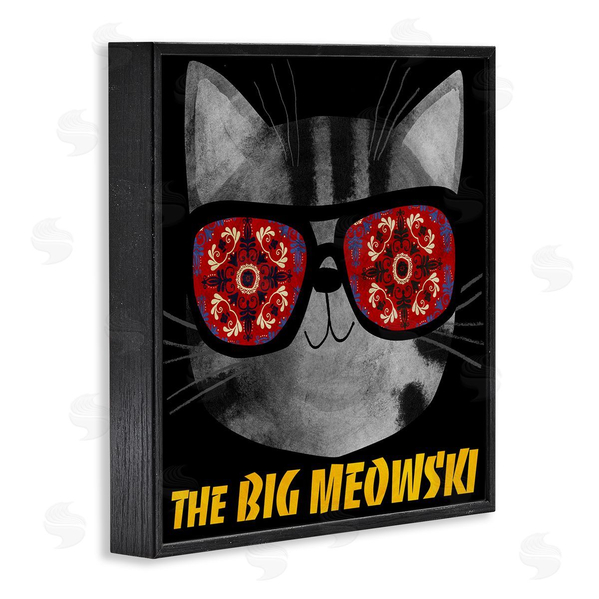 Planet Cat by Angie Rozelaar Big Meowski Movie Parody Canvas Wall Art Print