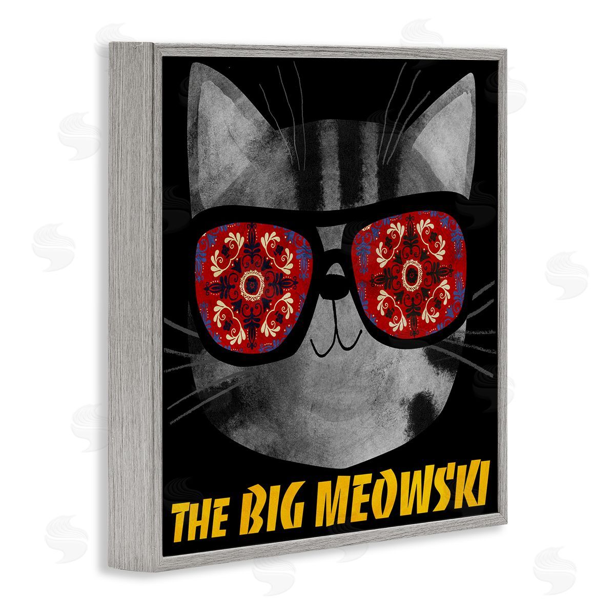 Planet Cat by Angie Rozelaar Big Meowski Movie Parody Canvas Wall Art Print