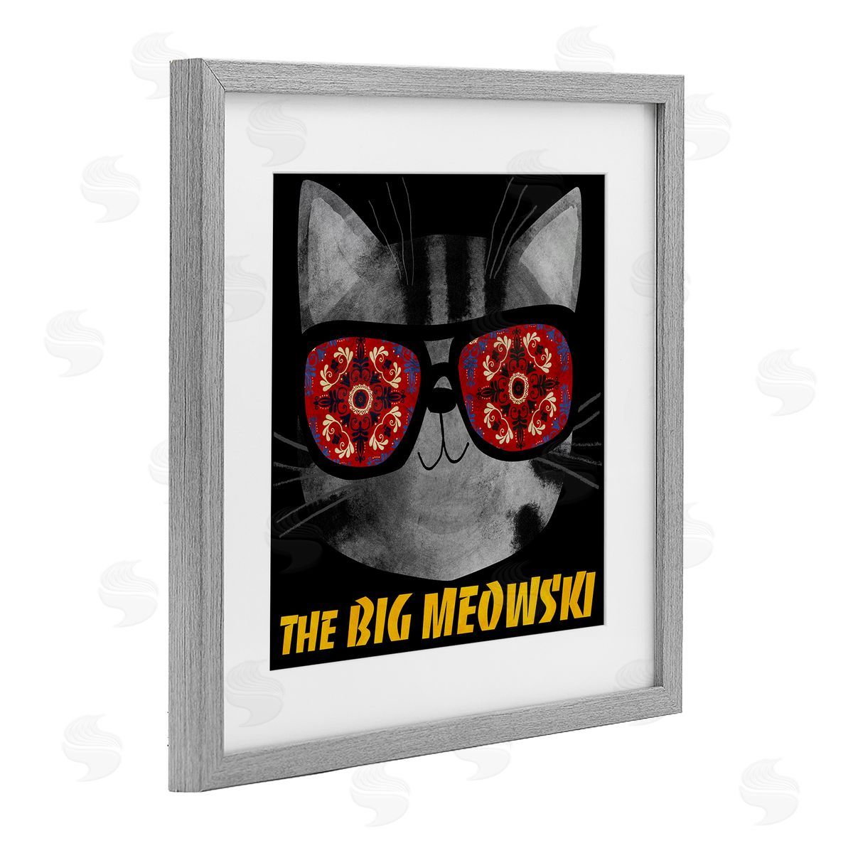 Planet Cat by Angie Rozelaar Big Meowski Movie Parody Canvas Wall Art Print