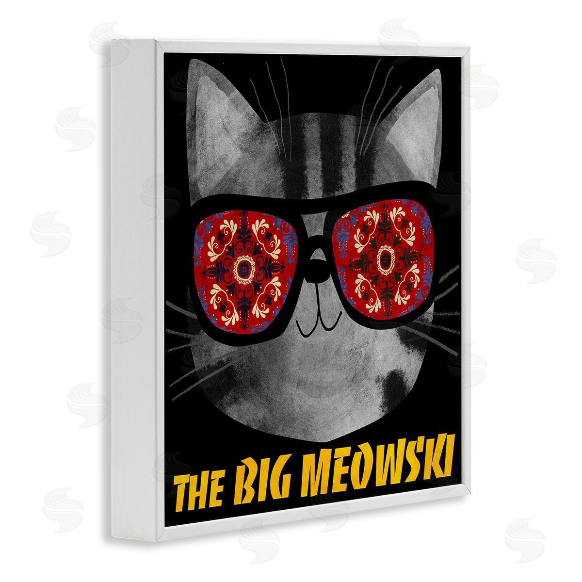 Planet Cat by Angie Rozelaar Big Meowski Movie Parody Canvas Wall Art Print