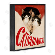 Planet Cat by Angie Rozelaar | Catsablanca Funny Retro Film