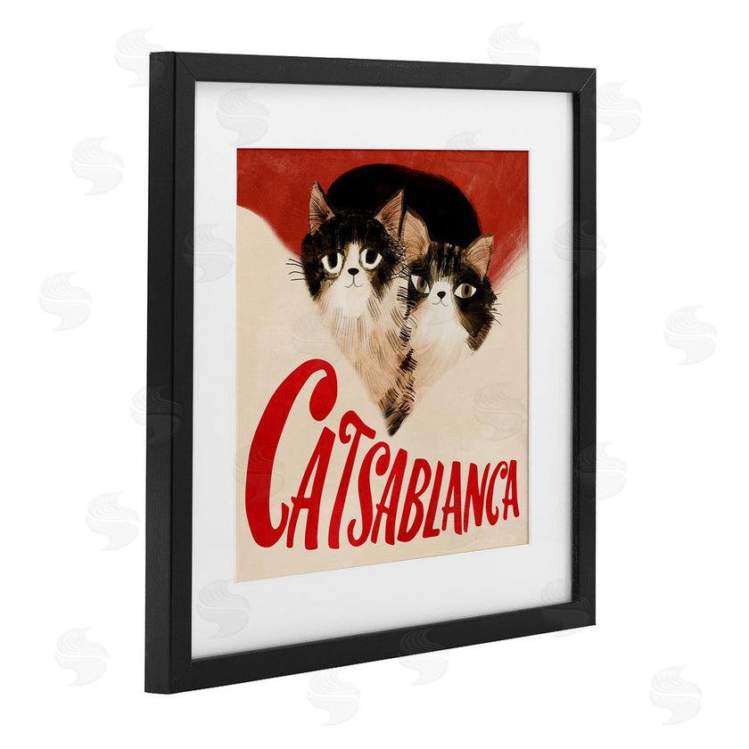 Planet Cat by Angie Rozelaar | Catsablanca Funny Retro Film