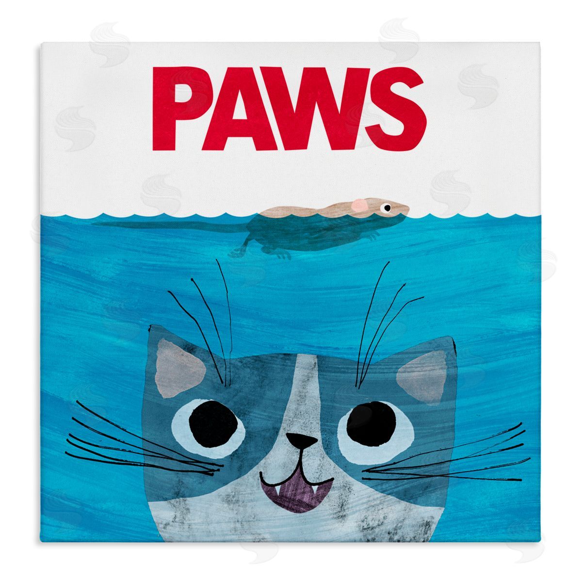Planet Cat by Angie Rozelaar Paws Cat Movie Parody Canvas Wall Art Print