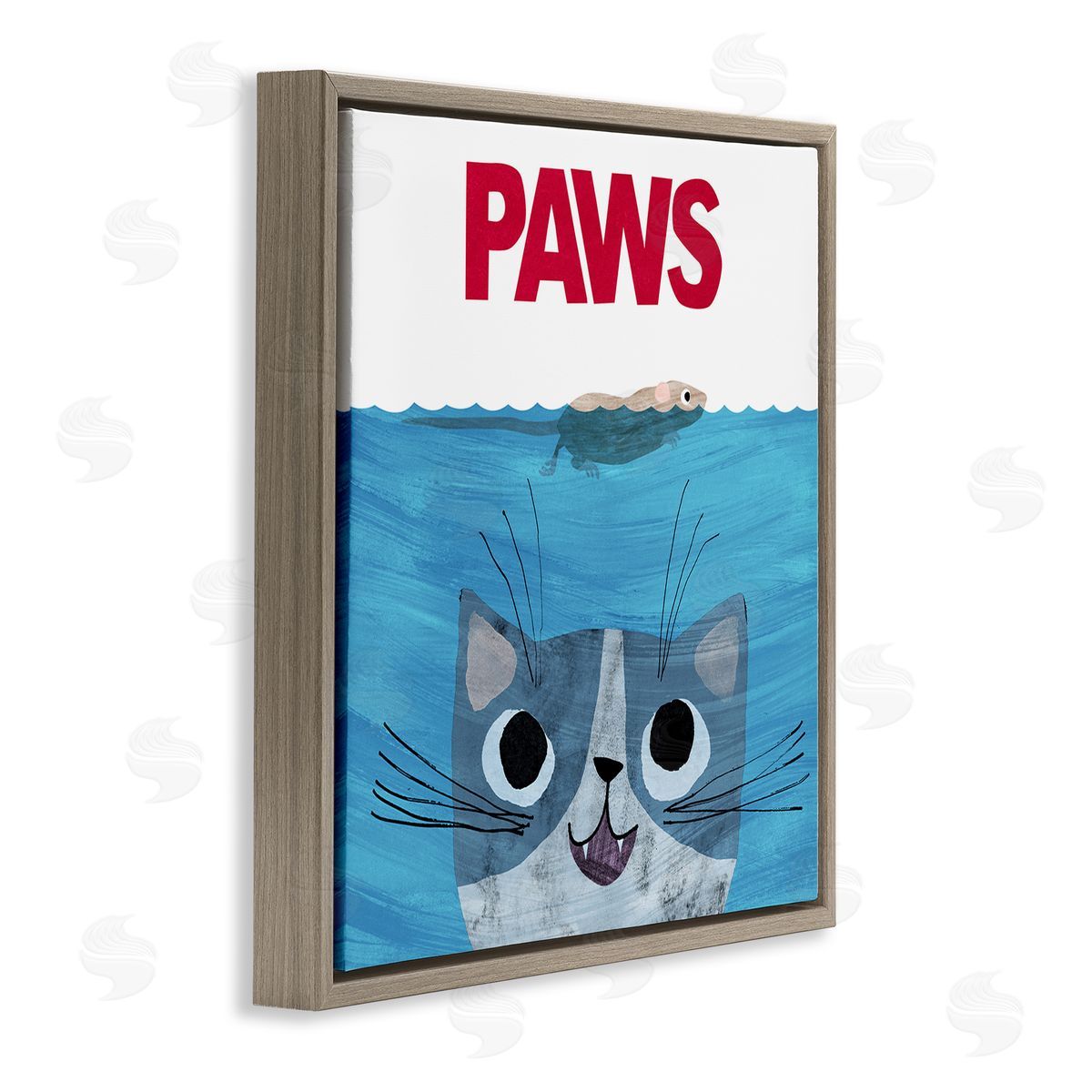 Planet Cat by Angie Rozelaar Paws Cat Movie Parody Canvas Wall Art Print