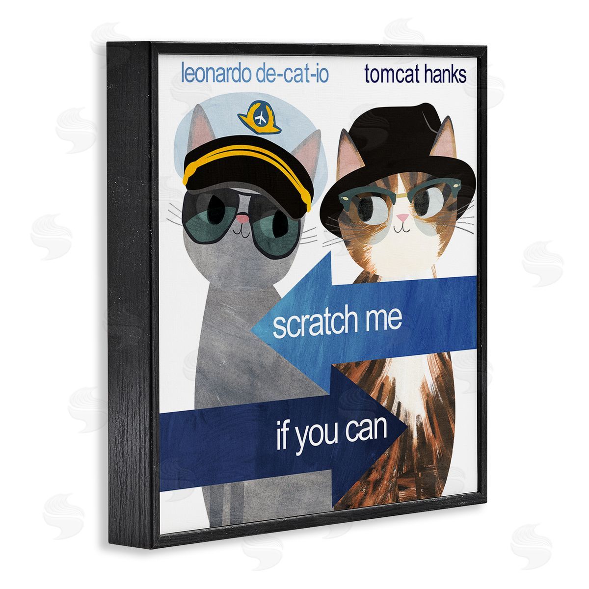 Planet Cat by Angie Rozelaar Scratch Me If You Can Canvas Wall Art Print