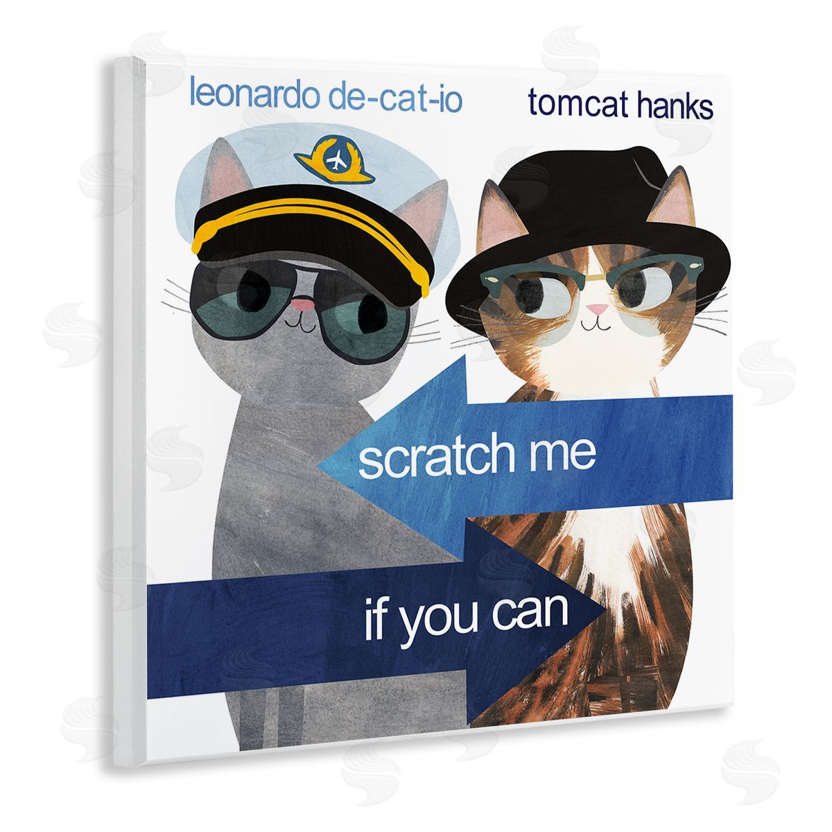 Planet Cat by Angie Rozelaar Scratch Me If You Can Canvas Wall Art Print