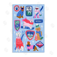 Krissy Mast | Winter Ski Dogs Collage
