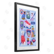 Krissy Mast | Winter Ski Dogs Collage