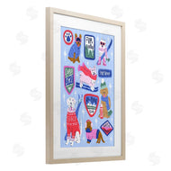 Krissy Mast | Winter Ski Dogs Collage