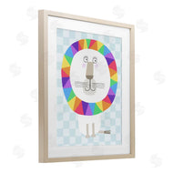 Carla Daly | Rainbow Geometric Lion