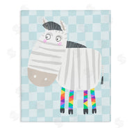 Carla Daly | Rainbow Geometric Zebra
