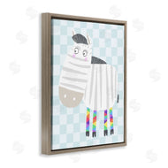 Carla Daly | Rainbow Geometric Zebra
