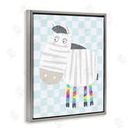 Carla Daly | Rainbow Geometric Zebra