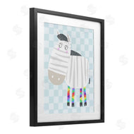 Carla Daly | Rainbow Geometric Zebra
