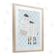 Carla Daly | Rainbow Geometric Zebra