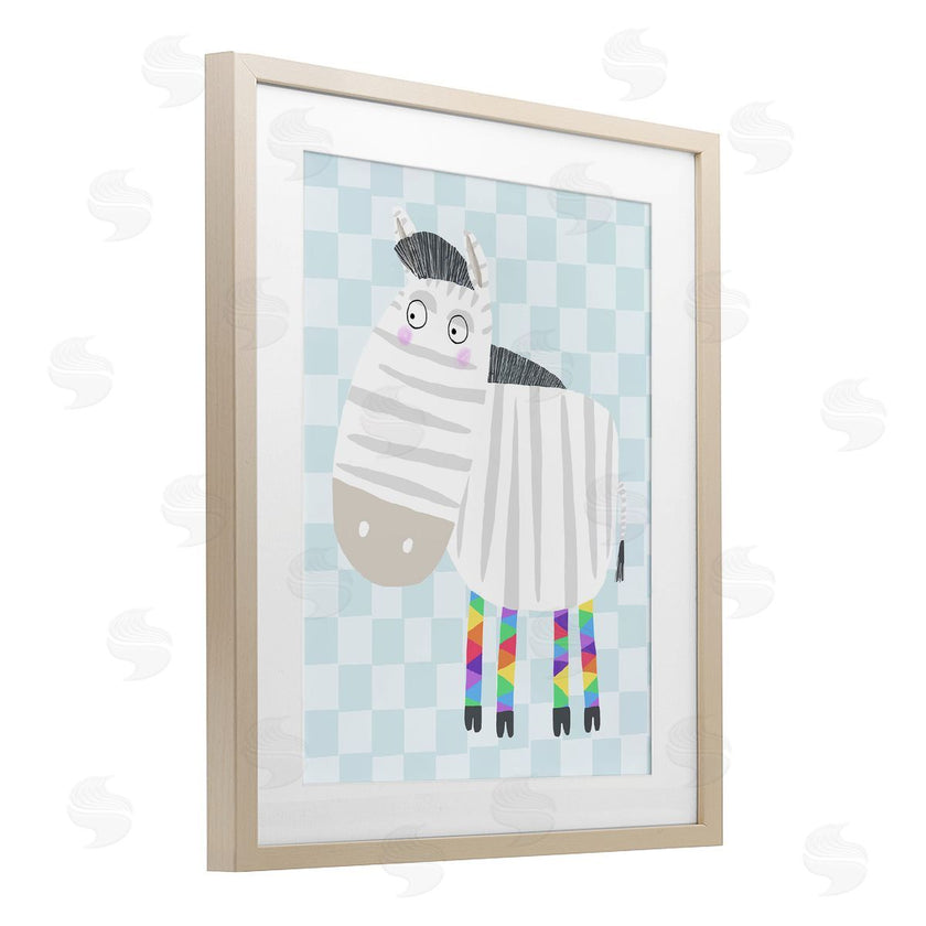 Carla Daly | Rainbow Geometric Zebra