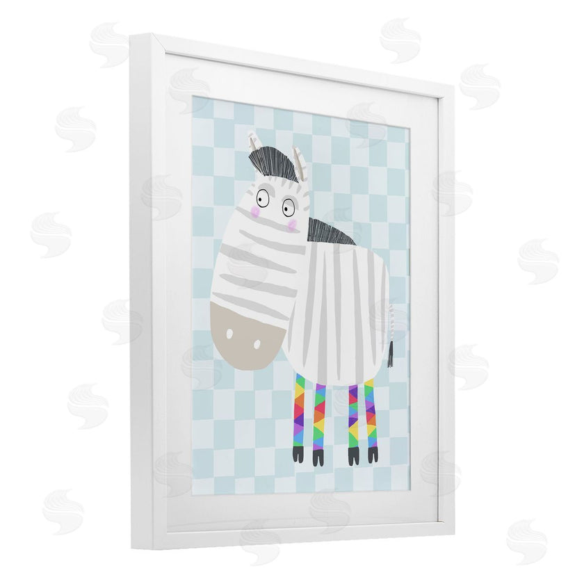 Carla Daly | Rainbow Geometric Zebra