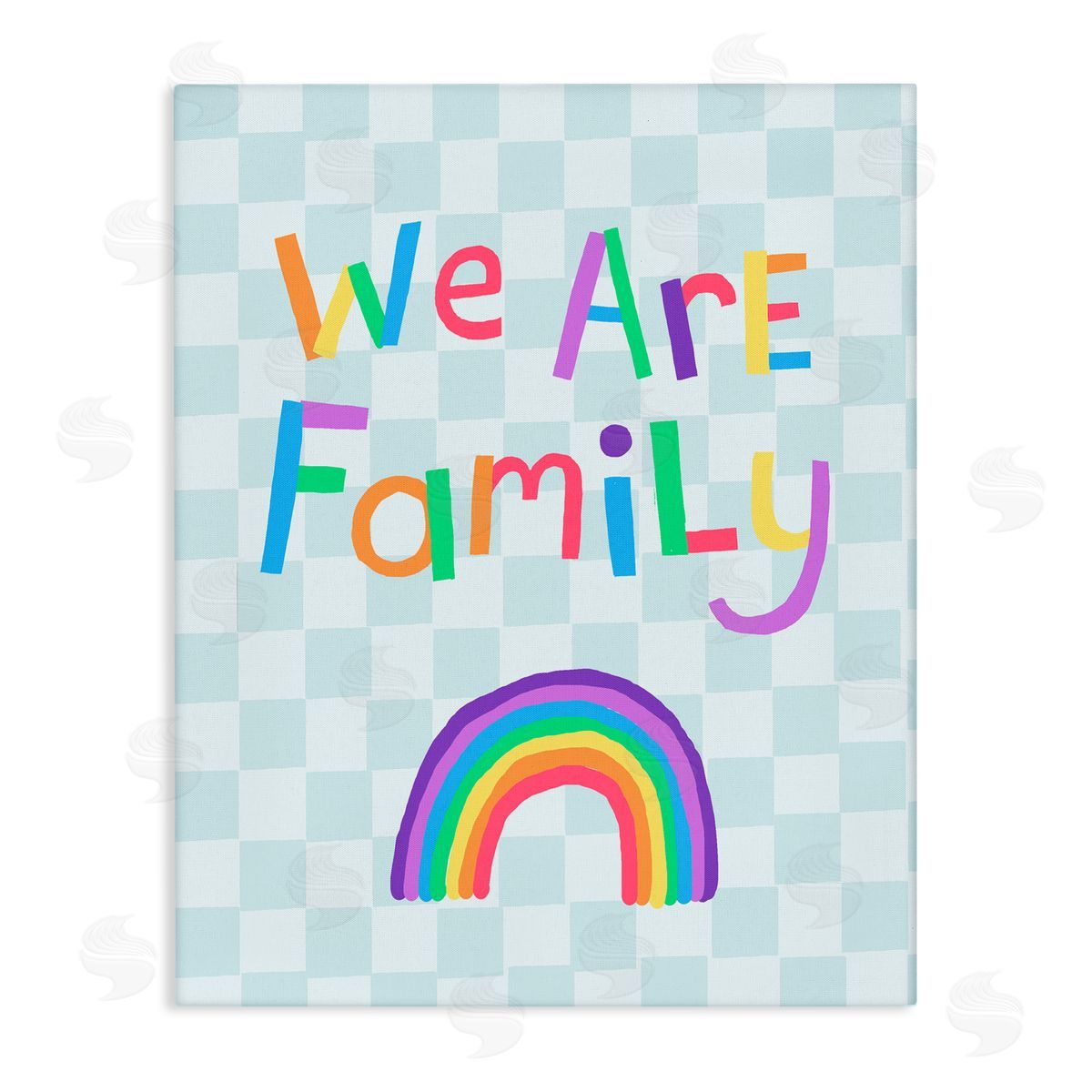 Carla Daly Geometric We Are Family Canvas Wall Art Print