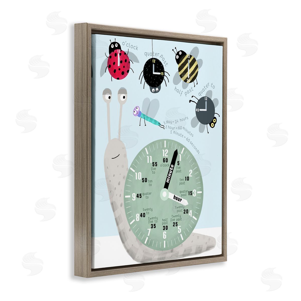 Carla Daly Learning Time Bugs Canvas Wall Art Print