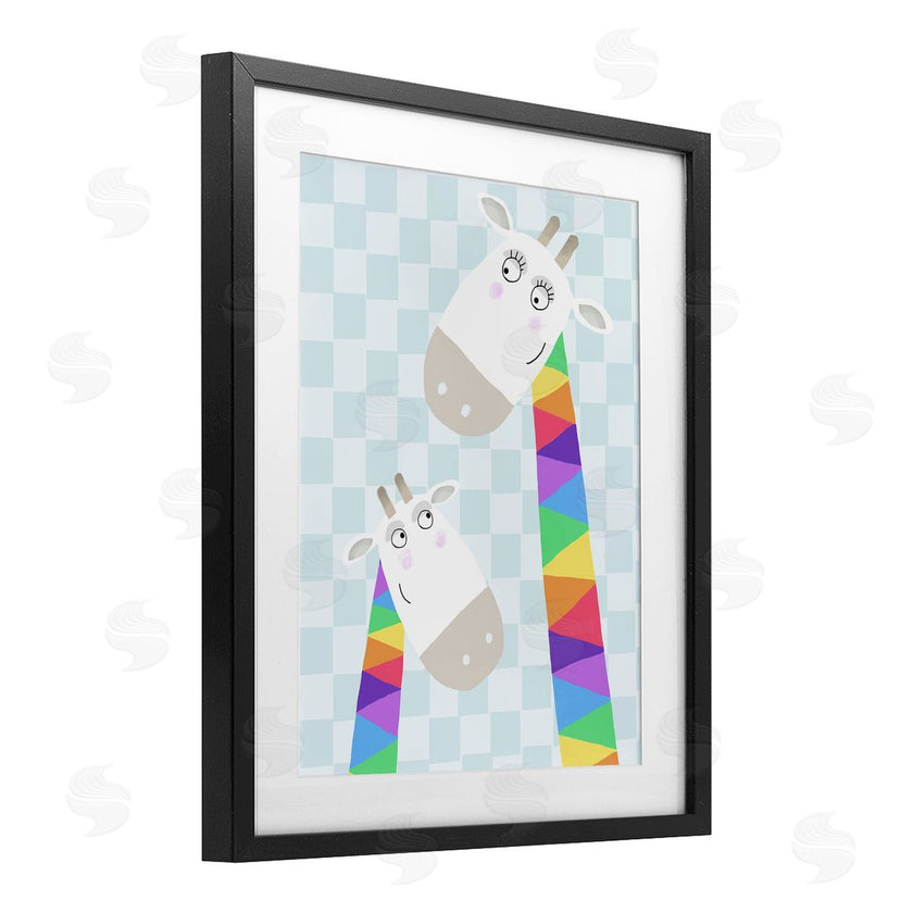 Carla Daly | Rainbow Geometric Giraffe