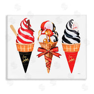 Amanda Greenwood | Red & Black Ice Cream Cones