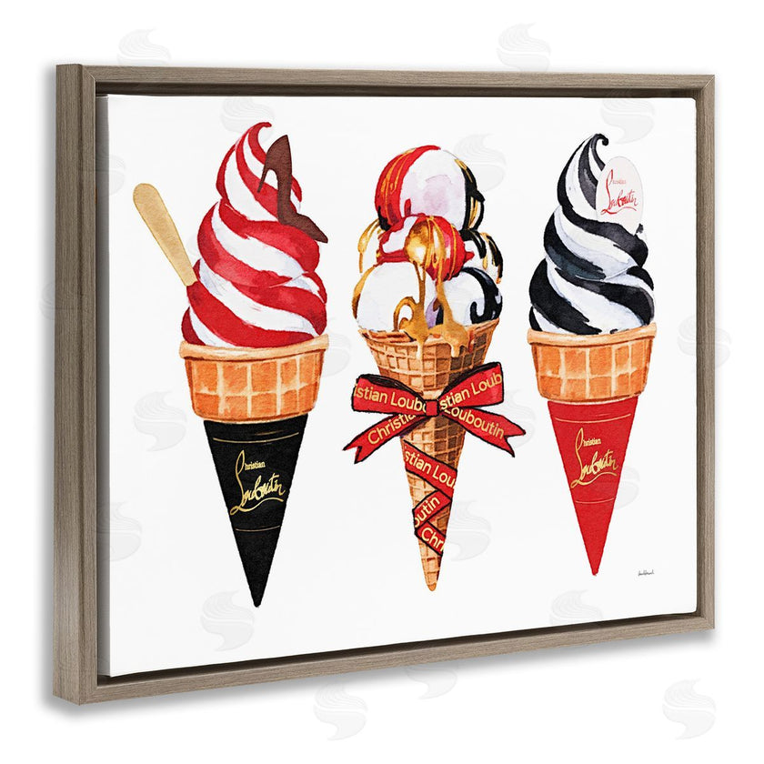 Amanda Greenwood | Red & Black Ice Cream Cones