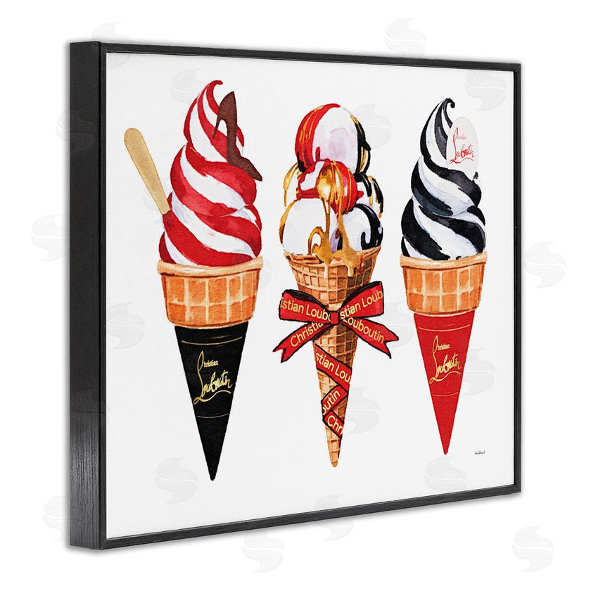 Amanda Greenwood | Red & Black Ice Cream Cones