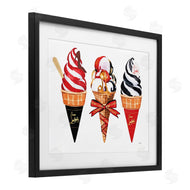Amanda Greenwood | Red & Black Ice Cream Cones