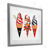 Amanda Greenwood | Red & Black Ice Cream Cones